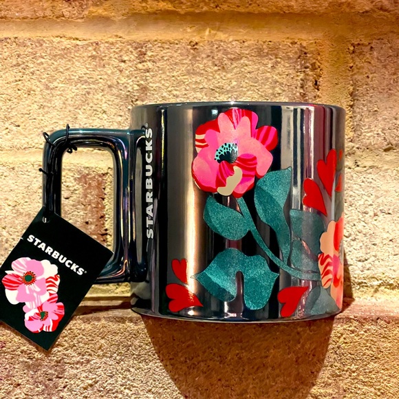✨NWT🌸Starbucks 2024 Valentines Rosamundi Floral Love Hearts 🩷Ceramic Mug - Picture 4 of 6